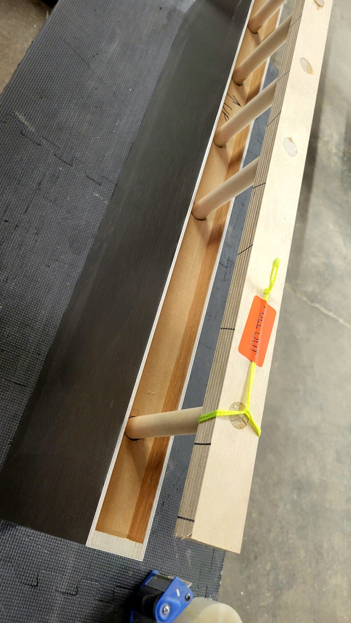 Custom Stainless Laminated Kitchen Floating Shelf (0.5mm)