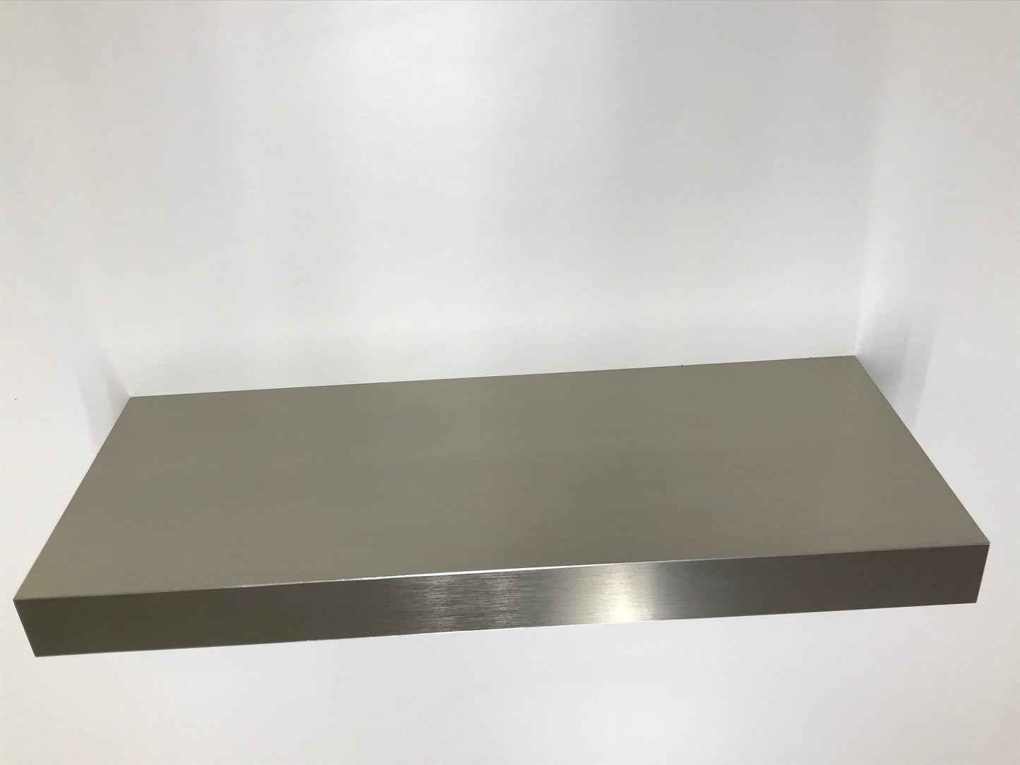 Custom Modern Stainless Steel Floating Shelf,kitchen stainless steel shelves with led striplight